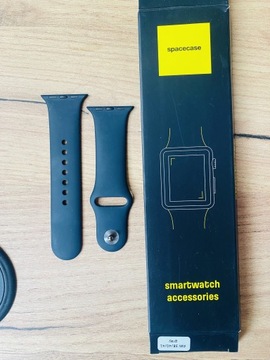 Pasek Bransoletka Apple Watch 7 czarny 38/40/41 mm