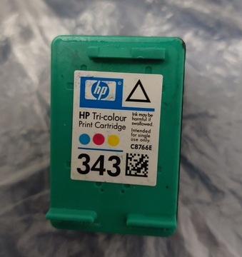 Pusty cartridge Oryginalny Tusz Hp 343 kolor