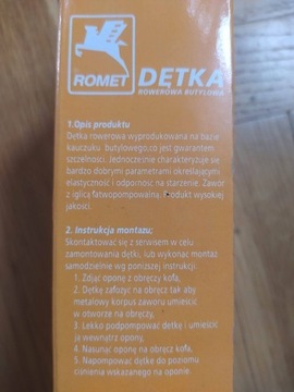 Dętka 24x1,75/1,90 DV 35 mm Romet wentyl rowerowy