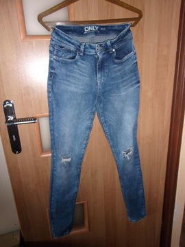 Jeansy damskie dziewczęce Only Blue Denim 28 / 30 