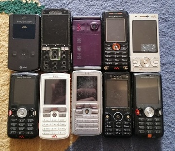 Sony Ericsson 10 sztuk d750i w518a k850i w715 w810