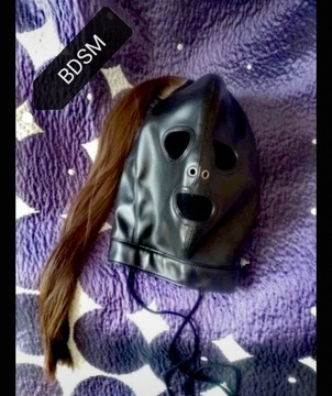 Maska BDSM fetish erotyczna regulowana M-XXL