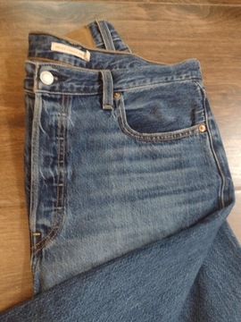 Levi's ribcage jeansy W32 XL jak nowe