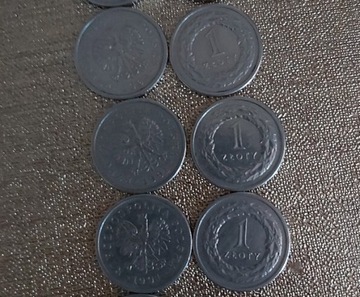 moneta obiegowa  1 zł 1991r II stan
