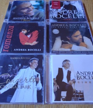 Sprzedam 6 szt. CD Andrea Bocelli.