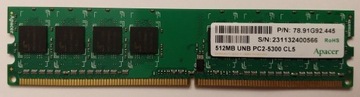 DDR2 512MB Apacer