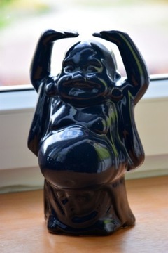 Figura Budda granatowa extra