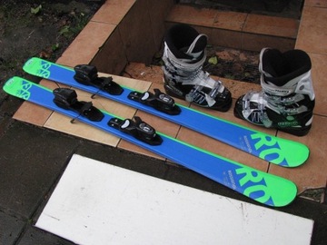 NARTY ROSSIGNOL 128cm + BUTY TECNICA JAK NOWE