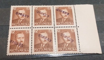 1950 Polska Fi 523** Bierut nadruk groszy