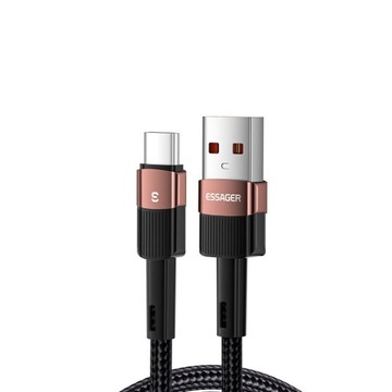 Kabel Ładowania 2m USB-C do USB - 50W QC, Oplot