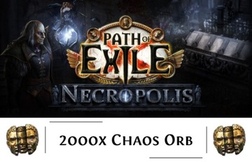 Path of Exile PoE Liga Necropolis 2000x Chaos Orb