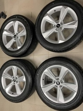 4× Felga aluminiowa Audi 19" 5x112 + opony  bridge