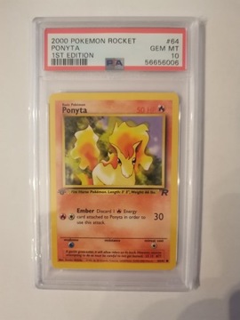 Ponyta Rocket 1st Edition PSA 10