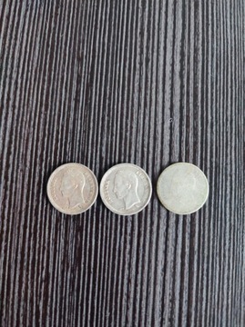 Zestaw 3 monety z Wenezueli Srebrne 