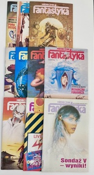 Miesięcznik Fantastyka - ROK 1989 - 10 numerów 
