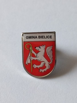 Herb gmina Bielice przypinka pin odznaka wpinka
