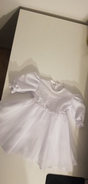 Sukienka do chrztu dla  dziewczynki roz. 68