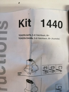 Kit Thule 1440 Toyota Auris