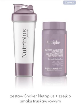 Nutriplus Zestaw Białko vegańskie shaker+ shake