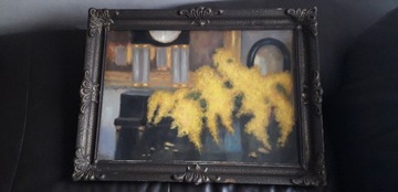 Alfons Karpiński "Mimozy" obraz olejny