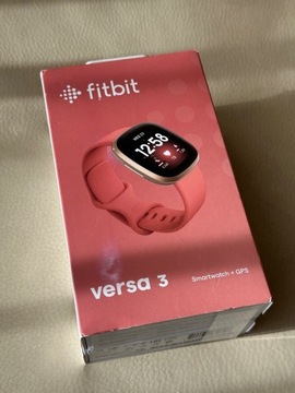 NOWY Smartwatch Fitbit Versa 3 różowy