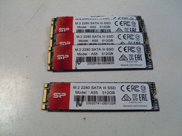 Dyski SSD firmy SP, 512GB, M.2 SATA, prawie nowe