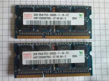 Pamięci SODIM DDR3 2GB HYNIX