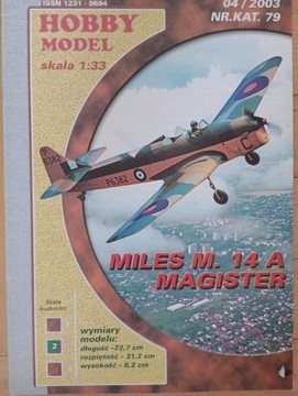 Miles M. 14A Magister-hobby model