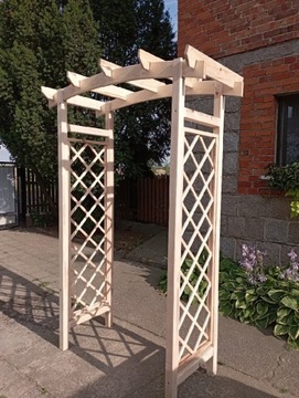 Pergola ogrodowa drewniana 140 cm przejście 