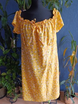 Śliczna żółta sukienka rozmiar 3XL 