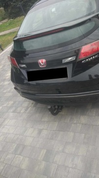 Naklejka czarna tylna blenda do Honda Civic 8 VIII