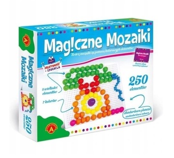 MAGICZNE MOZAIKI 250 EL, ZABAWKA EDUKACYJNA - NOWA