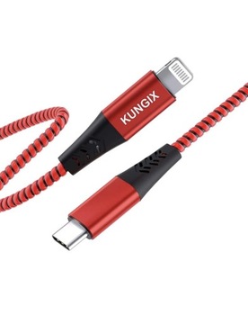 Kabel lightning do iPhone MFI 1m Kungix USBC