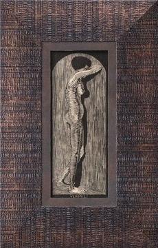 Naga kobieta akt. Dekoracja sypialni. 50x31 cm