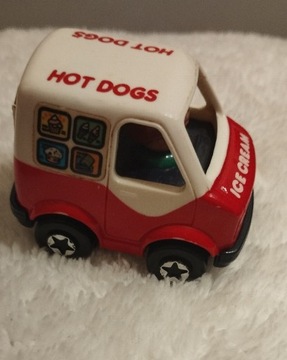 Vintage Tomy Friction Pull Back Hot Dog  Ice Cream