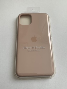 Plecki Apple silicone Case IPhone 11 pro Max beż