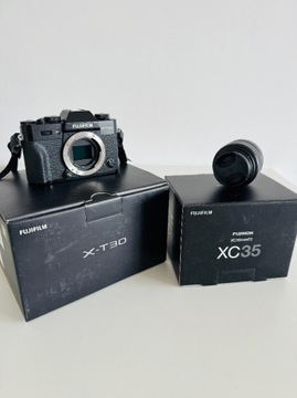 Aparat Fujifilm X-T30 + obiektyw+akumulator+karta
