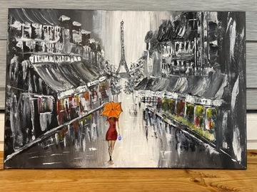 "Podróż" obraz ręcznie malowany 40x60 cm
