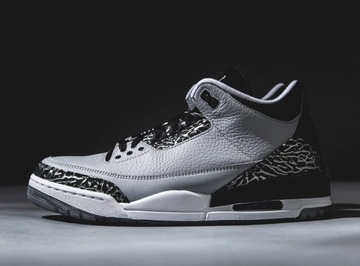 Nike jordan WOLF GREY r42 26,5cm RETRO 3 4 5 oreo