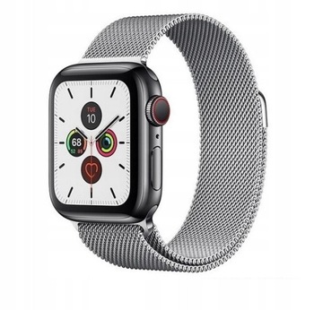 Bransoleta mediolańska Apple Watch 44/45/49 Silver