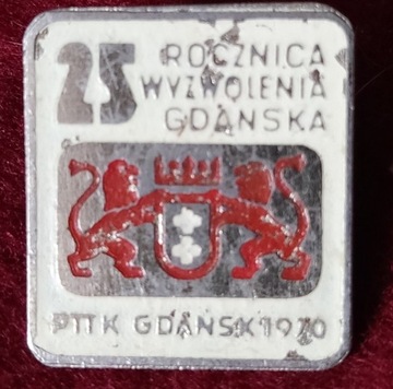 Odznaka 25 Rocznica Wyzwolenia Gdańska