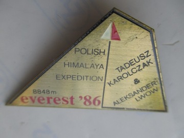 Odznaka Polska Ekspedycja Himalajska Everest 1986