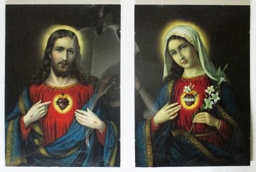 Obrazy Matki Boskiej i Jezusa