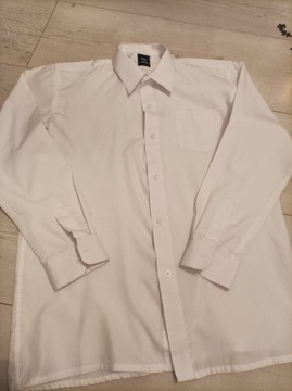 Koszula biała 158 bdb galowa tanio elegancka 