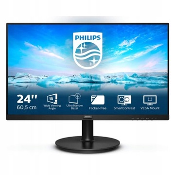 LED Philips 241V8LA 24 " Monitor zbita matryca