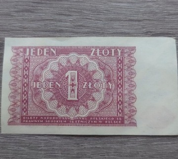 Banknot 1 złoty rok 1946 