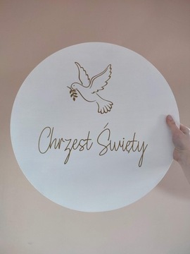 Tablica Powitalna na Chrzest święty koło 50cm