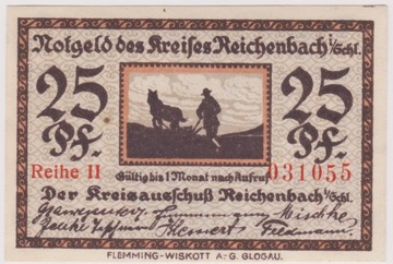 Reichenbach (Dzierżoniów), 25 Pf, b.d. (II 031055)