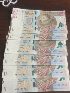 Banknoty 500 zl