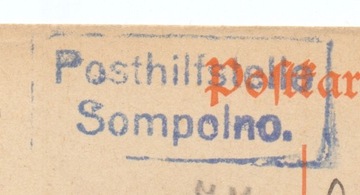 GGW Pośrednictwo pocztowe SOMPOLNO 1918